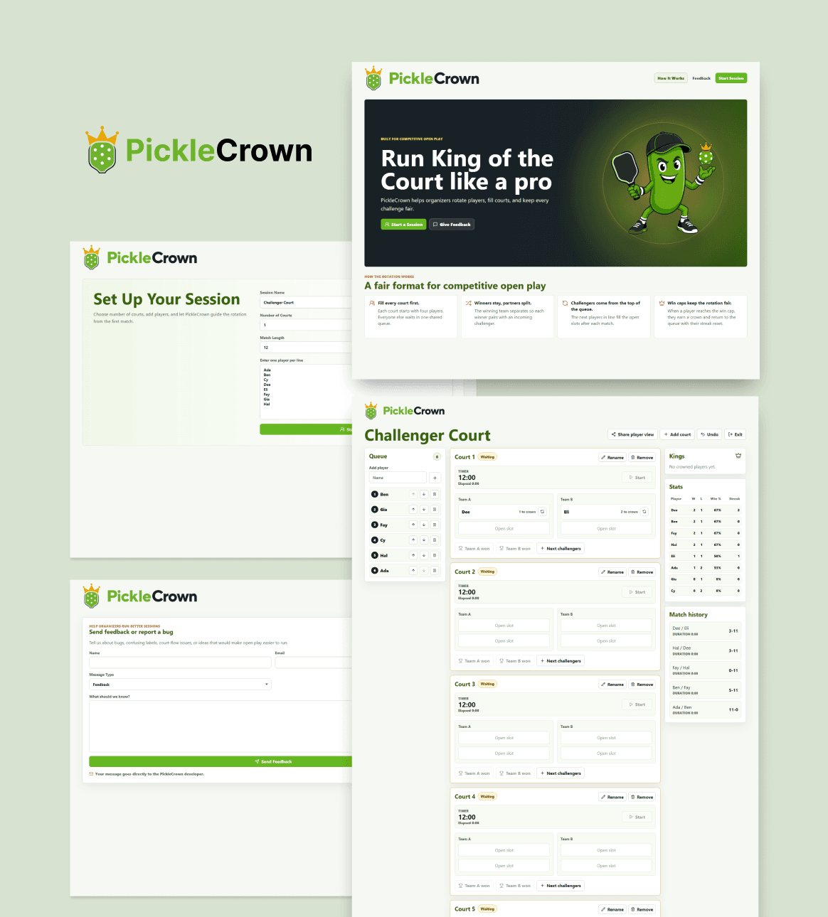 PickleCrown app